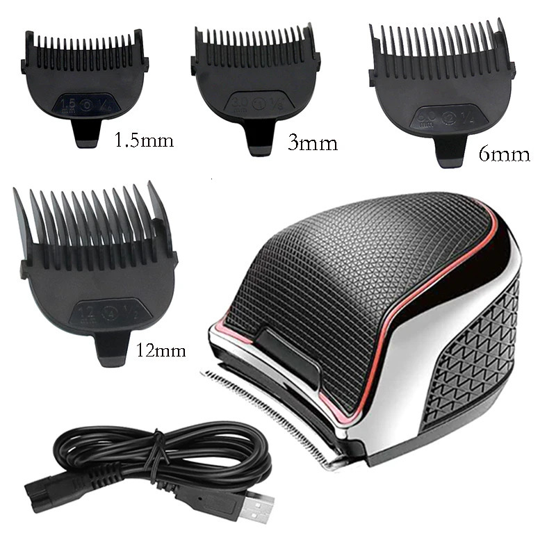 Self-Haircut Cordless Waterproof Hair Clipper For Travel Home Beard Hair Trimmer Rechargeable Electric Shortcut Kit Quick Cut 240320