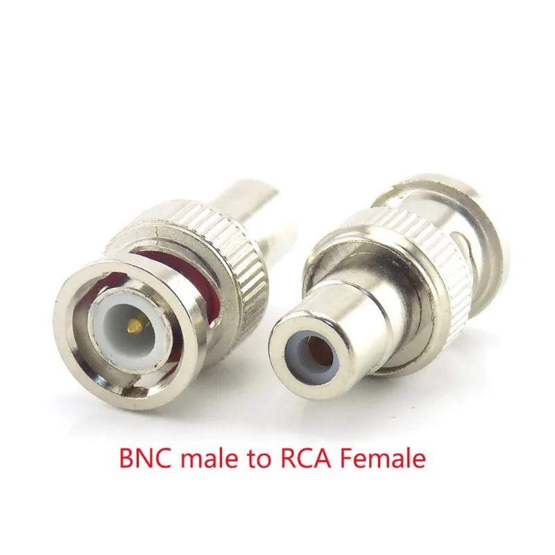 2024 New 2/5/10Pcs BNC Connector Female to Female BNC Male to Male RCA Female BNC female to RCA Male Adapter for System Video CCTV Camera