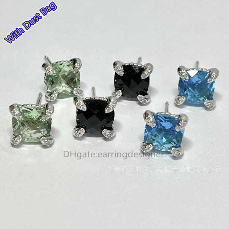 earrings 5a luxury jewelry 925 Sterling Silver Inlaid designer Zircon Popular Quick CZ Diamonds Ear Stud Earring Wedding Party Jewelrys gift Drop Shipping dust-bag