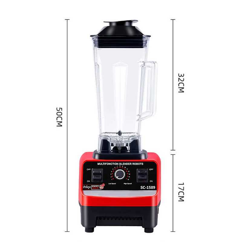 Juicers 4500W blender smoothie fruit food processor strong heavy-duty juicer 3HP blender professional commercial grade blenderL2403