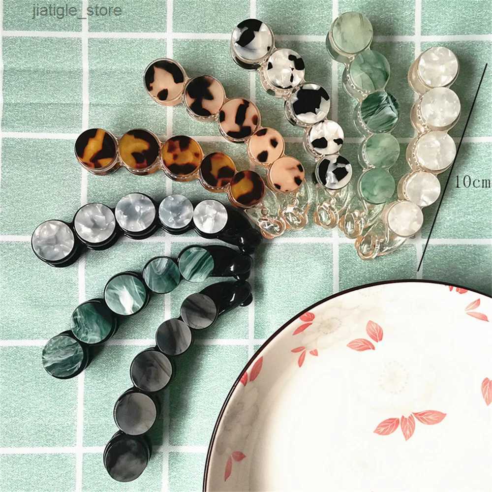 Hair Clips Marble Grain Hair Claw Clips Banana Clip High Ponytail Holder Non-slip Hairpin Hair Accessories for Women Y240329 - view 7