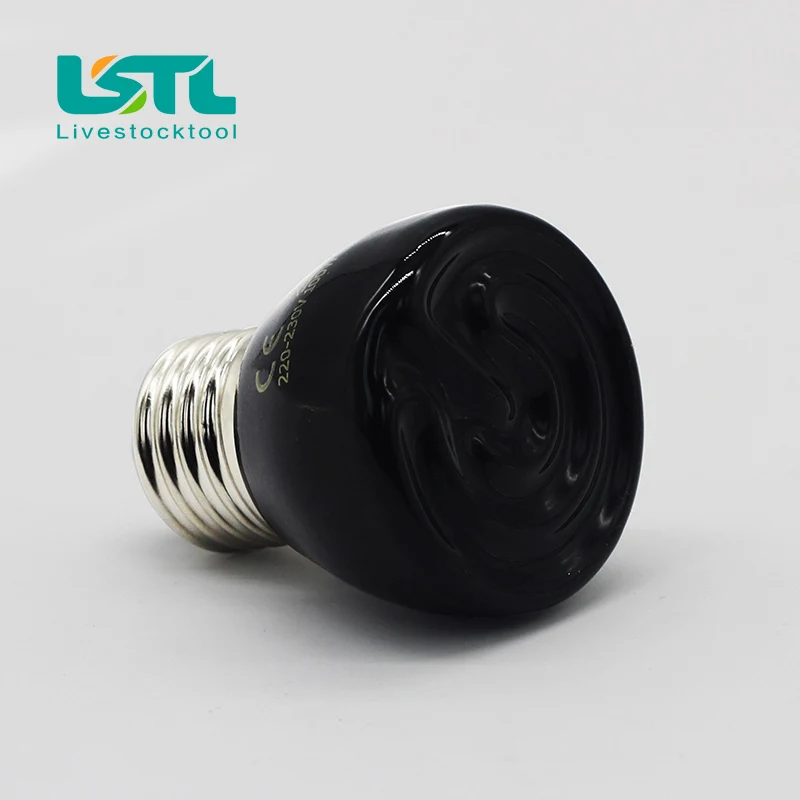 Pet Heating Light Bulb 25W 50W 75W 100W Mini Infrared Ceramic Emitter Heat Light Lamp Bulb For Reptile Pet Brooder 200VD20