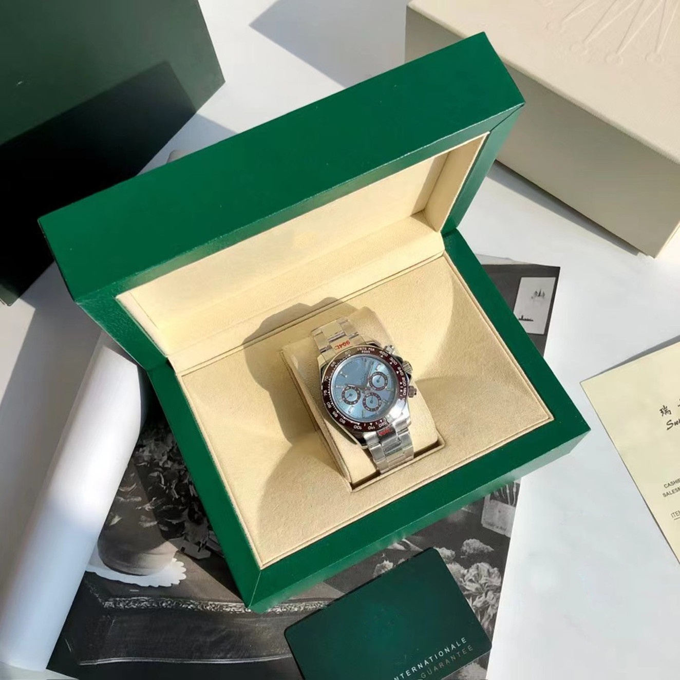 Luxury Mens watches AAA Quality 116500 Automatic Mechanical Sapphire 40MM Stainless Steel Montre de luxe Super luminous Waterproof wristwatches daytonas 12024