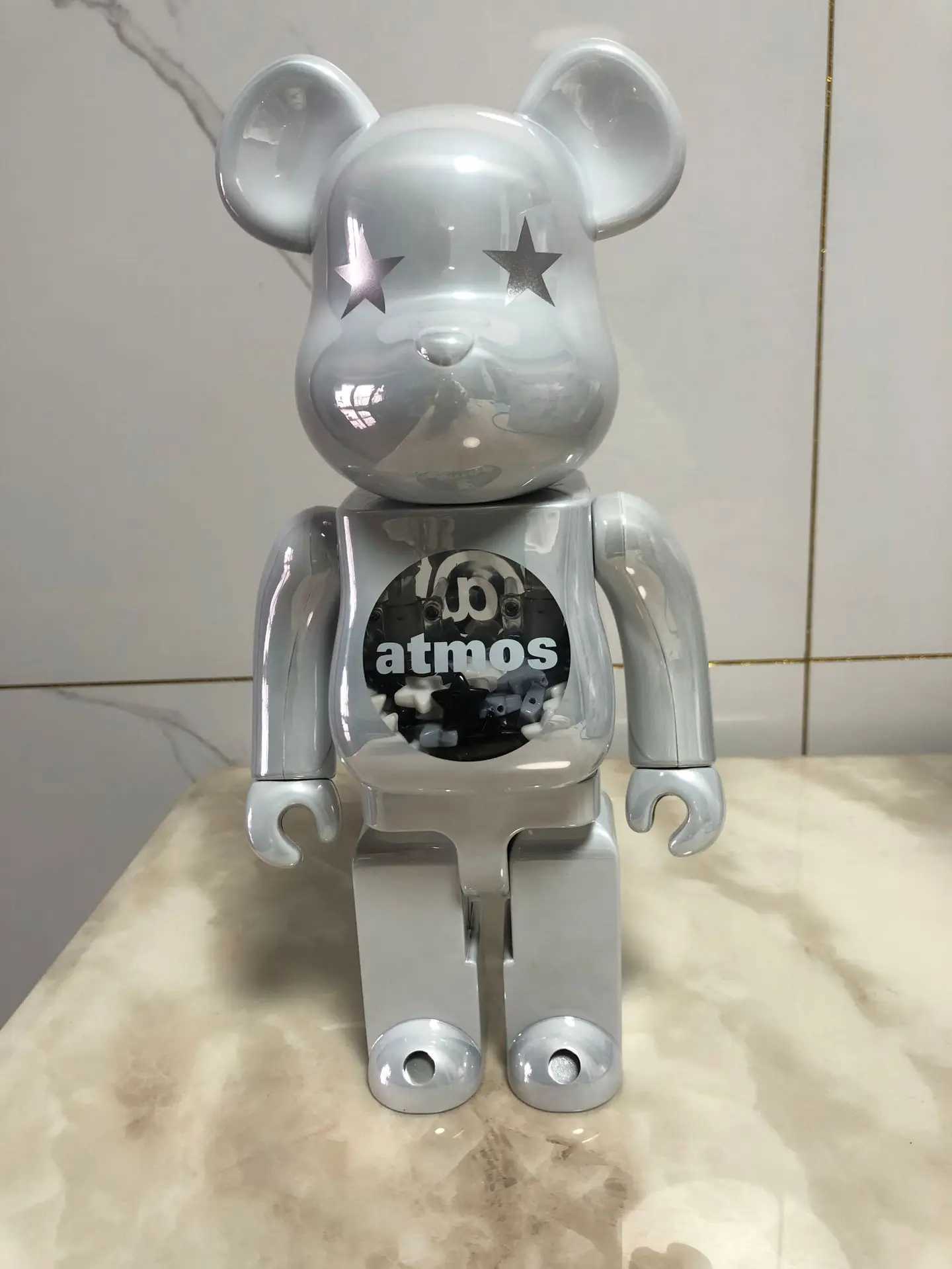 Novelty Items 28cm Bearbrick 400% Action Picture Violent Bear Leopard Print Bearbrick Building Block Home Decoration GiftsL2403