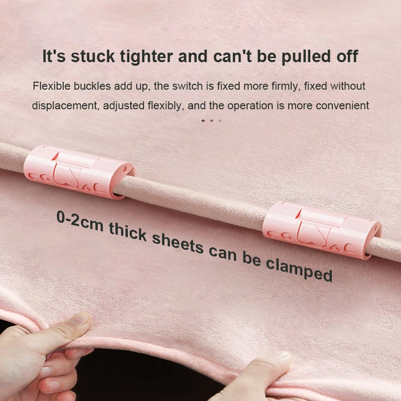 6PCS Bedroom Bed Sheet Holder New BedSheet Quilt Clip Duvet Cover Fastener Clip Anti Slip No Trace Household Fixator Grippers