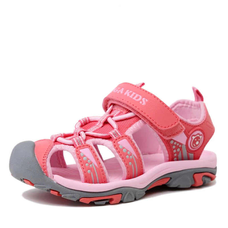 ULKNN 2023 Kids Sandals Girls Leather Summer Shoes For Boys Sandal Beach Children Shoe Cut-out Quick-Dry Breathable Water Sandal z250513