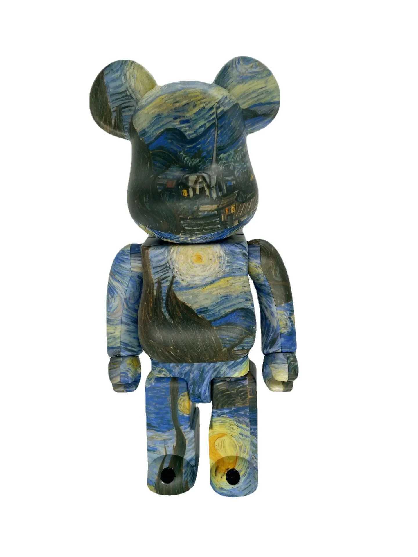 Novelty Items 28cm Bearbrick Van Gogh 400% Violent Bear Starry Night Sky Statue Decoration Display Toy Tidal Hand Toy Anime Blind Box GiftL2403