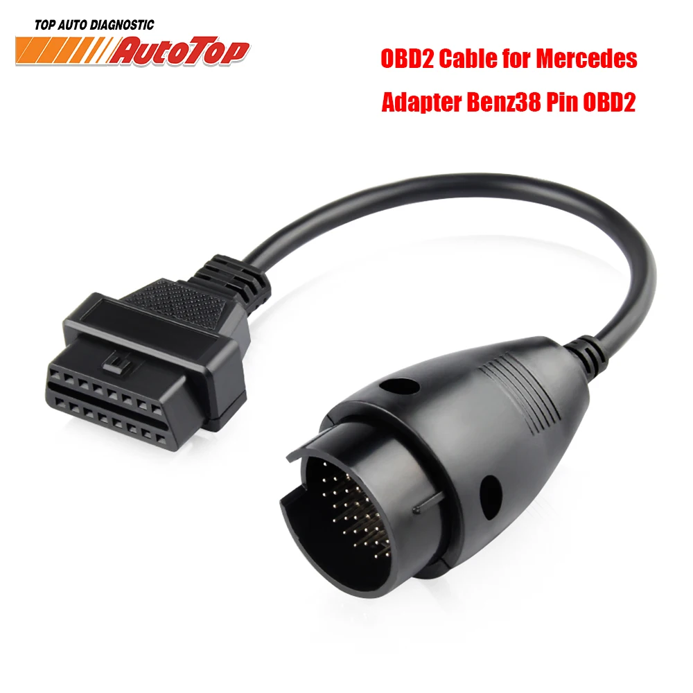 Diagnostic Cable for Mercedes-Benz 38Pin Adapter to 16Pin OBD OBD2 Connector for Mercedes 2025 new Diagnostic Tool Adapter Benz ODB
