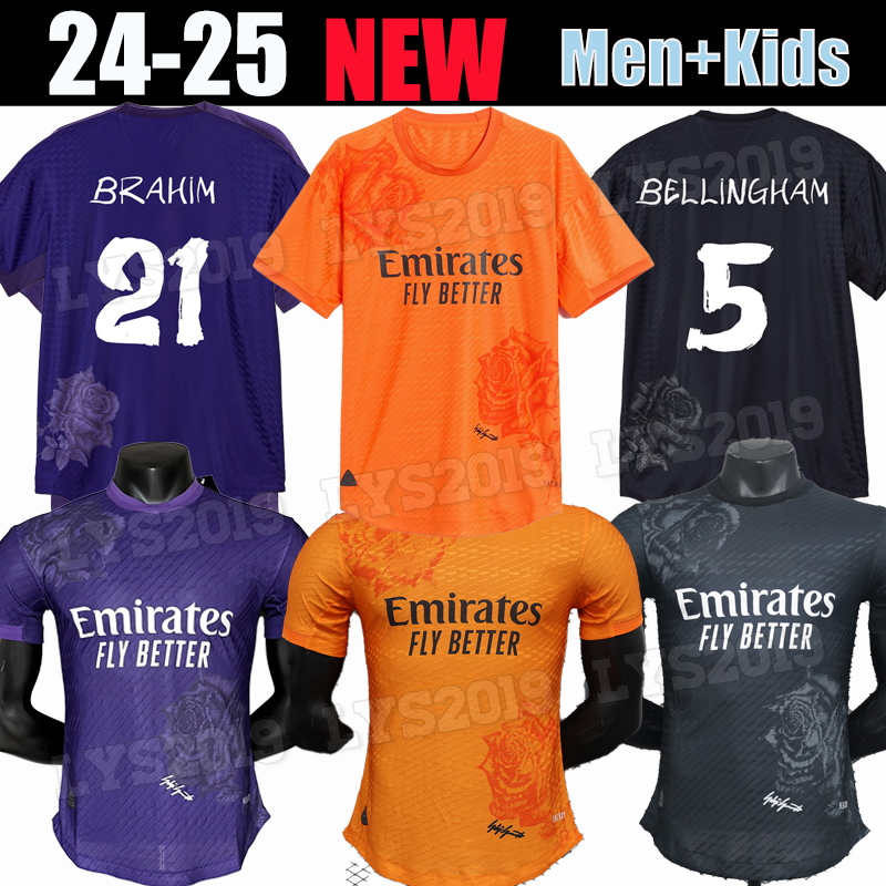 24 25 VINI JR Soccer Jerseys BELLINGHAM Fans Player Version CAMAVINGA TCHOUAMENI VALVERDE ASENSIO MODRIC Real madrid 2024 2025 Football shirt men kids kits