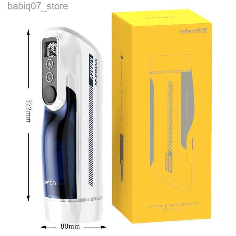 Other Massage Items Leten A380 IV Automatic Pistons Remote Male Masturbation Cup Heating Vagina moaning Sex Machine Sex Toys Q240329