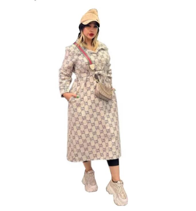 designer Tops Women's Jackets new Autumn/Winter cardigan New Fashion Letter Print G Designer Long Women's Woolen Coat