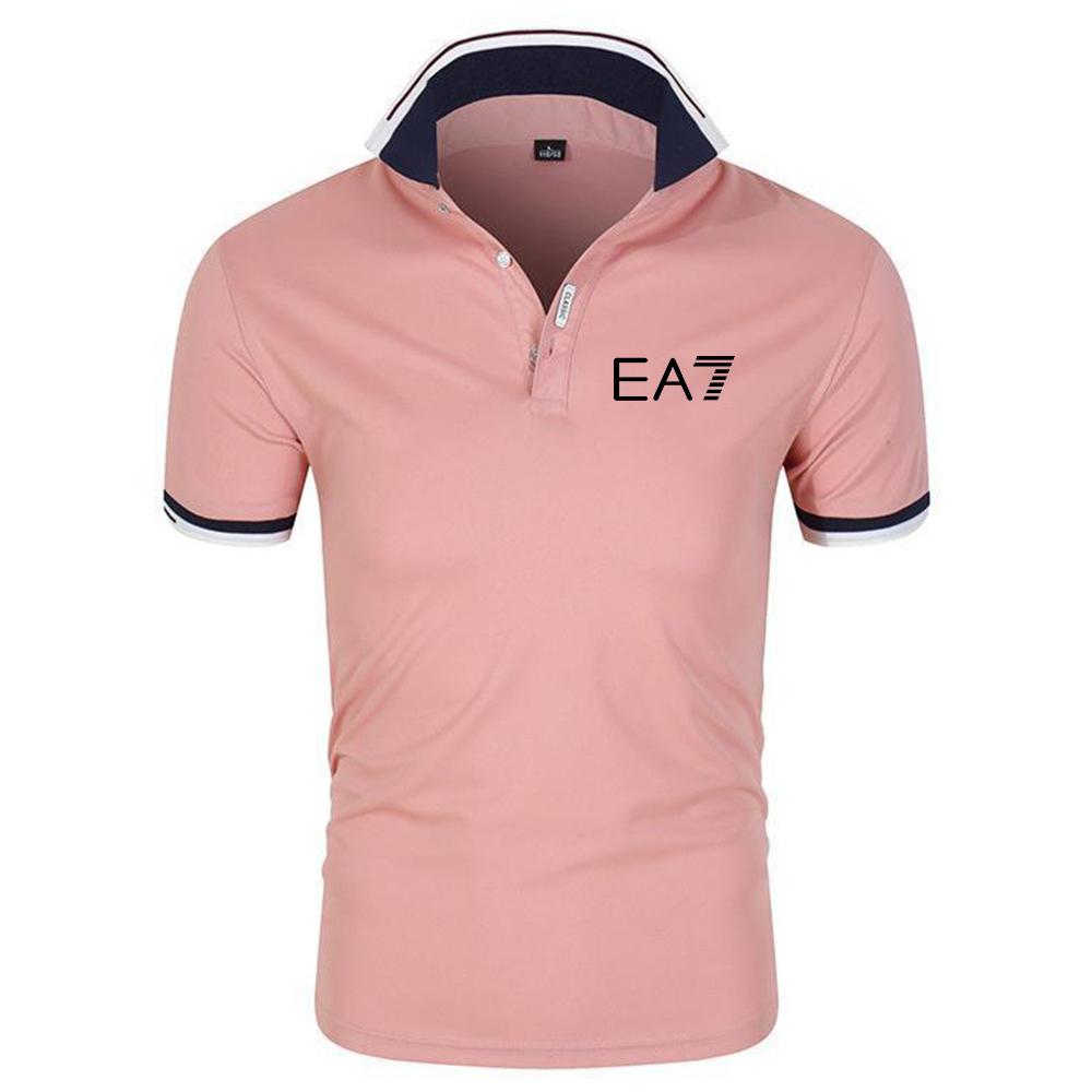Summer selling short-sleeved mens new Polo shirt business leisure sports senior luxury brand printed high-quality T-shirt 01