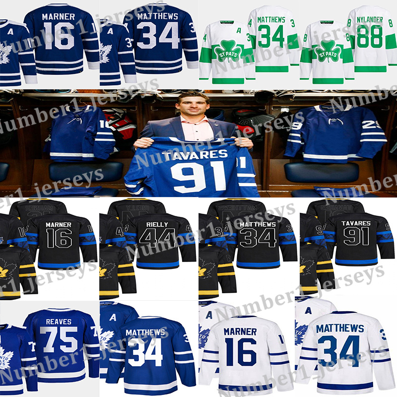 #34 Auston Matthews Reverse Retro hockey jersey #16 Mitchell Marner William Nylander Ryan Reaves Gilmour Morgan Rielly Max Domi Tyler Bertuzzi John Tavares jerseys