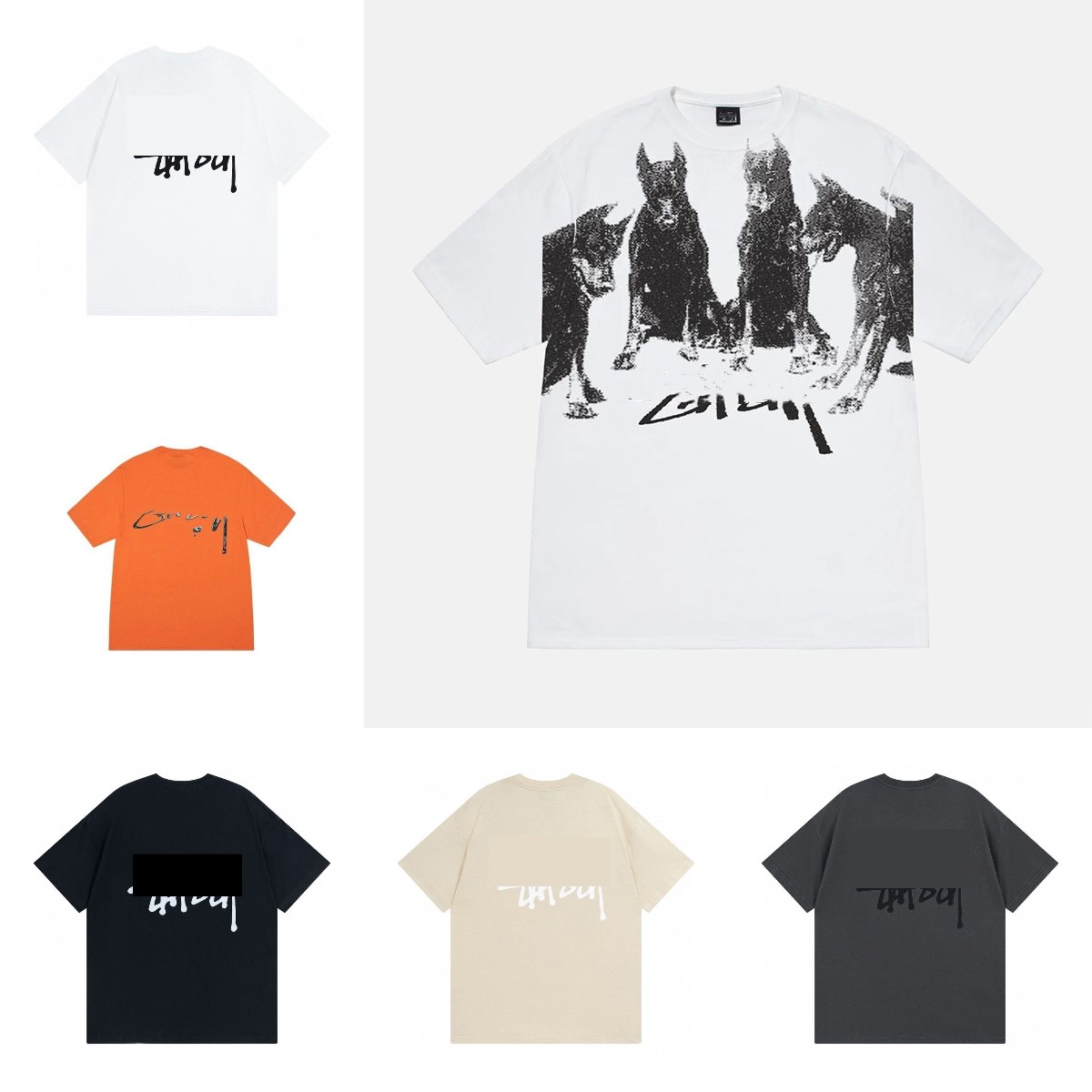 Summer Mens Designer Doberman Tees Casual Man Womens Loose Tees With Letters Print Short Sleeves Top Sell Luxury Men T Shirt White Size S-XL