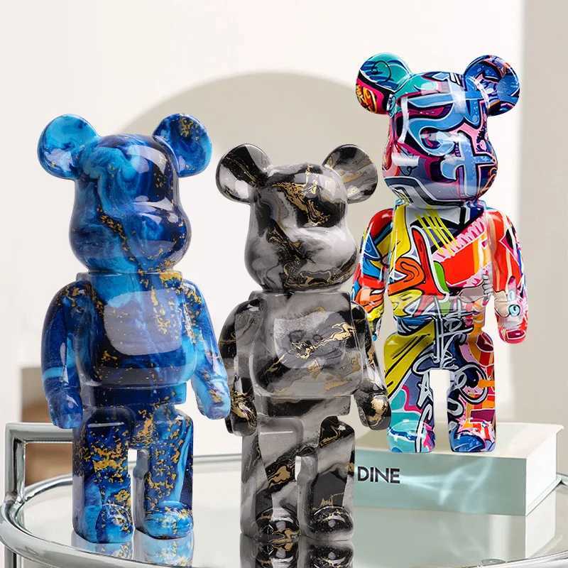 Novelty Items 27CM Nordic Bear Brick Statue Sculpture Decoration Room Home Decoration Accessories Luxury Life Decoration Block Bear DecorationL2403