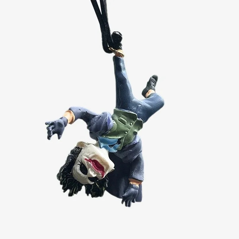 Car Pendant The Joker Hanging Acrobatic Clown Anime Figure Ornaments Auto Rearview Mirror Interior Decoration Accessories Gifts