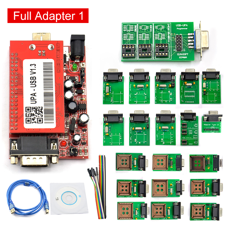 UPA USB Programmer V1.3 with full adapters 2025 ECU Chip Tunning OBD2 Main Unit UPA-USB 1.3 UPA USB new V1.3 Diagnostic Tool