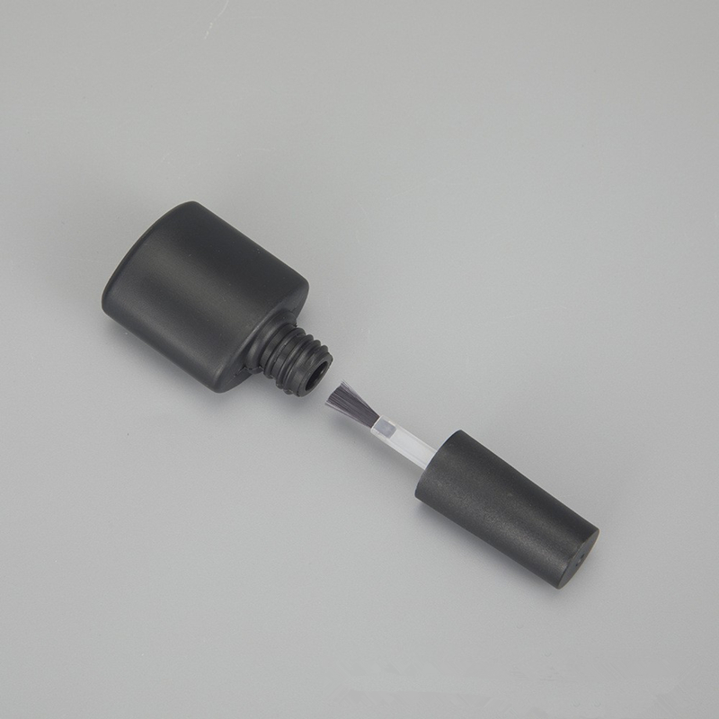 5ml 8ml 10ml Nail Polish Bottle Balck Empty Nail Gel Bottle with Brush Plastic Nail Beauty Container Vial