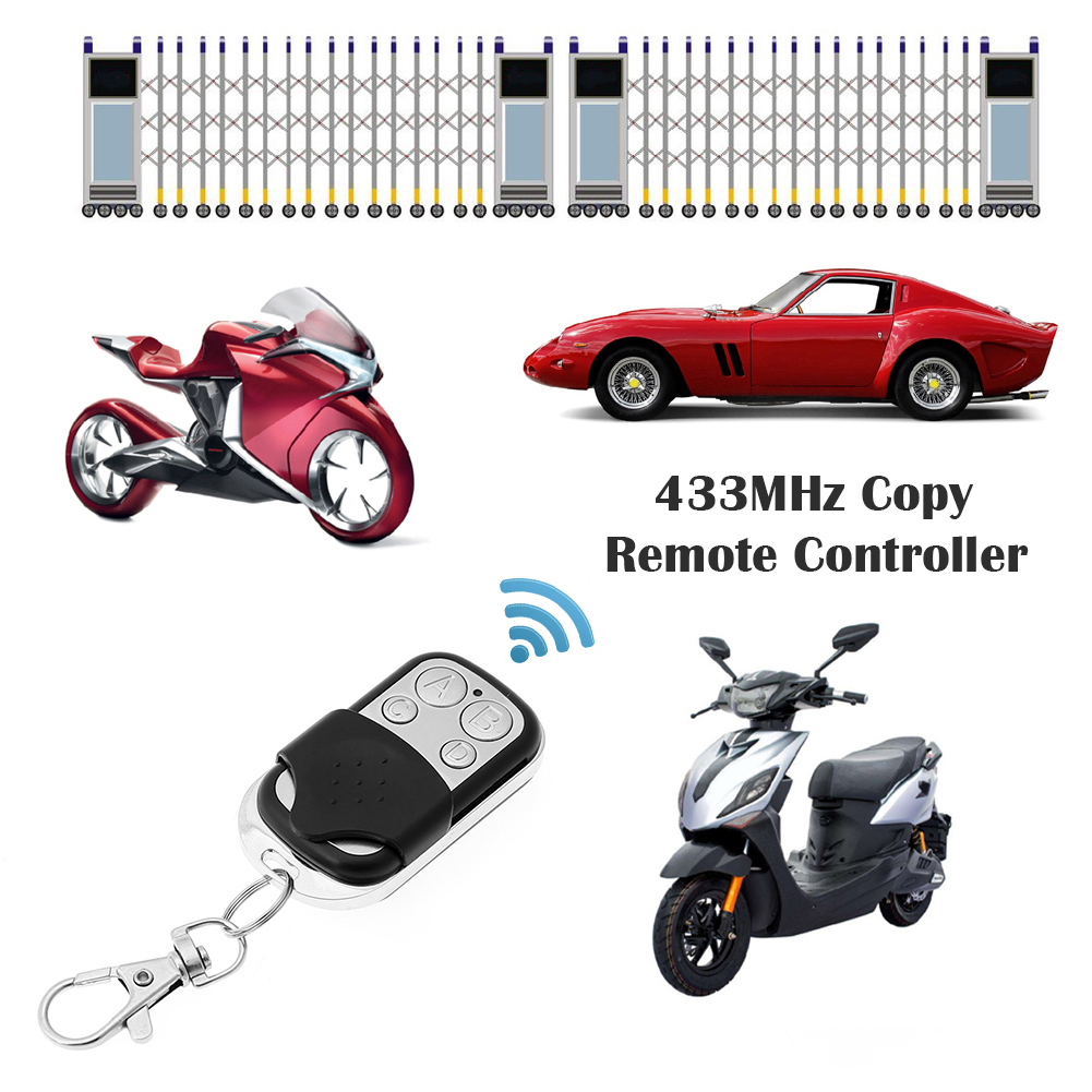 5/10pcs 433MHz Remote Control Electronic Gate Garage Door Opener Remote Control new Duplicator Learning Code Cloning 2025 Code Car Key