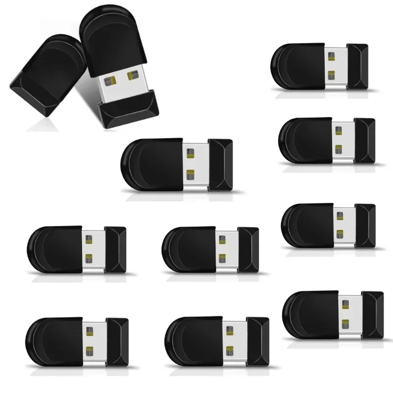 Super new 2025 Mini Beans 10pcs/Lot Waterproof 2.0 Usb Flash Pen Drive 4GB 8GB 16GB 32GB Memory Pendrive 64GB Cle Sticks With Type C Gift