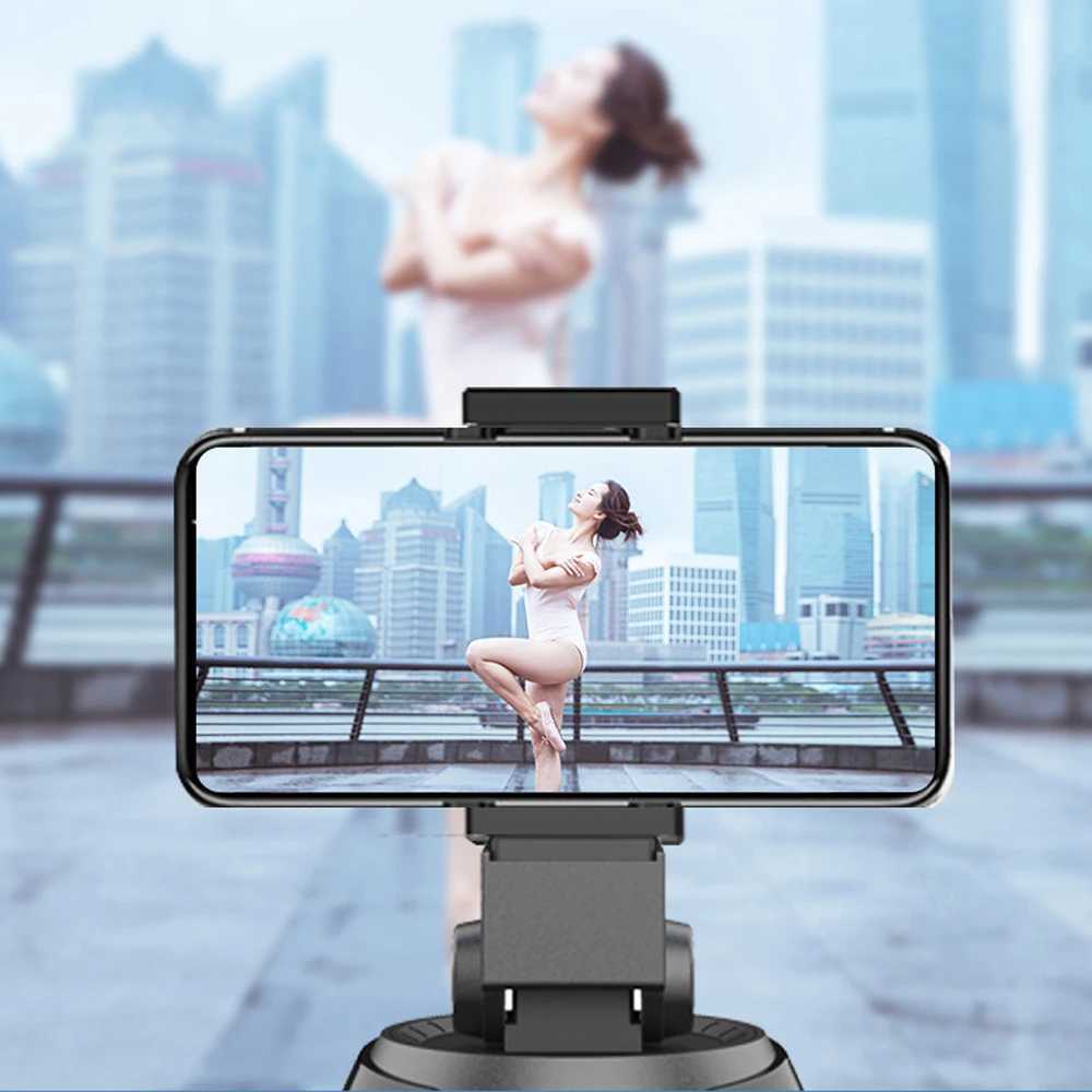 Selfie Monopods Automatic Smart Remote Selfie Stick 360 Degree Rotation Mobile Phone Holder Face Tracking Camera Tripod For Video Recording Rod 24329