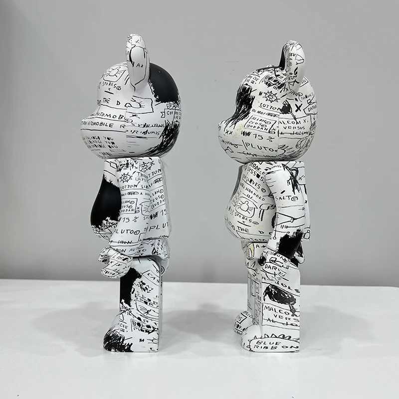 Novelty Items Water Transfer Bear Brick 400% Living Room Decoration Graffiti Popular Art Office Desktop Sculpture or Valentines Day GiftL2403