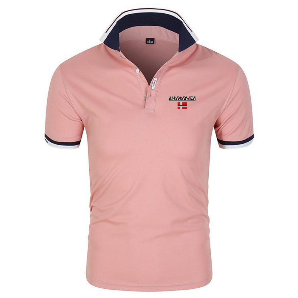 Summer Men Casual Designer Print Short Sleeve T Shirt for Men Henley Collar Polo High QualityMens T Shirts Asian Size M-4XL