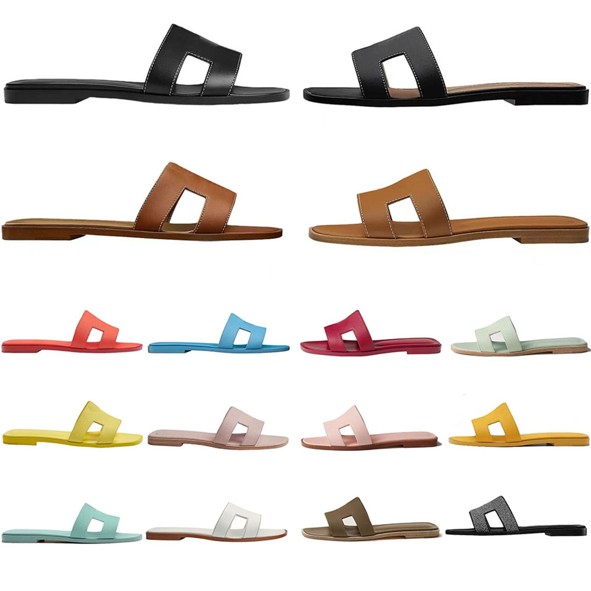 Designer Sandals Women Couples Pool Pillow Womens Leather Famous Platform Sandal Summer Flat Shoes Fashion Beach Slippers Slides with Box