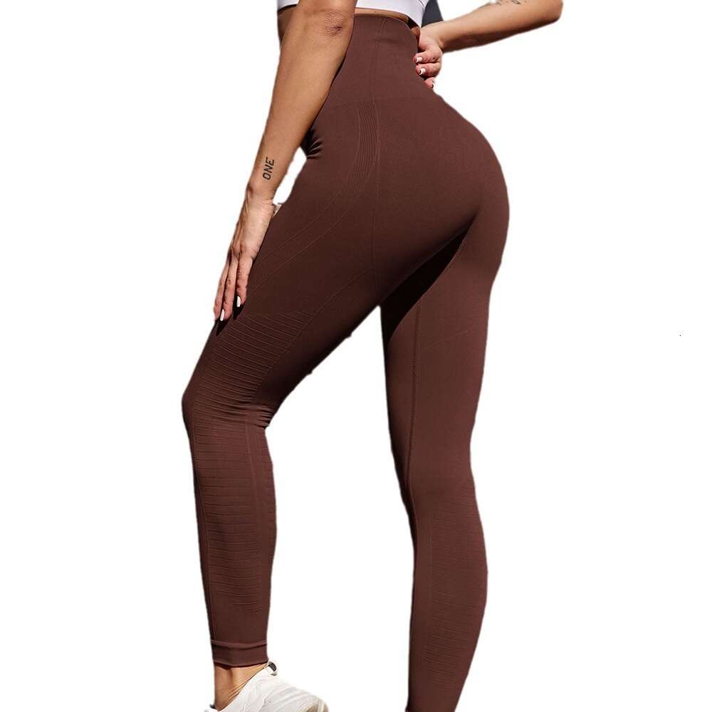 Yoga Sports Leggings Women's High Waisted Tight Yoga Pants Running and Fiess Cropped Pants