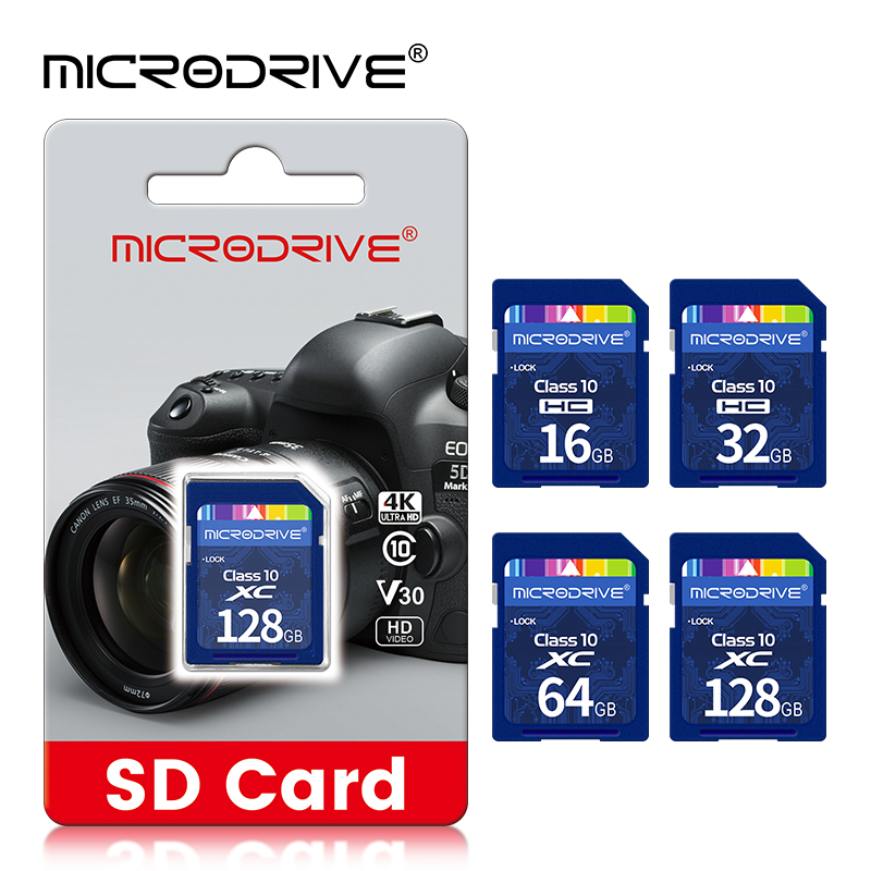 Standard SD Card 8GB 16GB 32GB 64GB 128GB 256GB Class 10 SDHC SDXC C10 Full Size Flash SD Normal Size Memory Cards For Camera