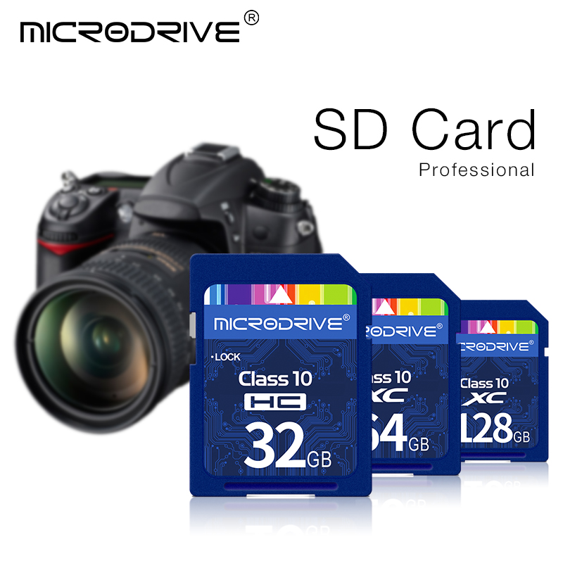 Standard SD Card 8GB 16GB 32GB 64GB 128GB 256GB Class 10 SDHC SDXC C10 Full Size Flash SD Normal Size Memory Cards For Camera