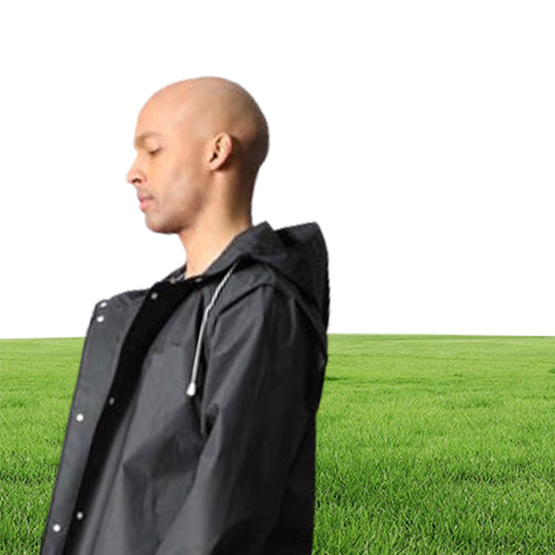 Adult Long Waterproof Rain Coat Women Women039s Men039s Raincoat Impermeable Rainwear Men EVA Black Thicken Hooded Rain Coat9762706