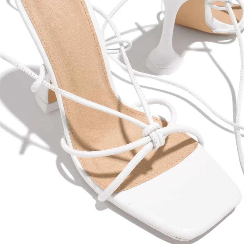 Womens Sandals Summer Shoe Women Sexy Dress High Heels Fashion Ankle Straps Open Toe Pumps Gladiator Shoes Female Heel 240307