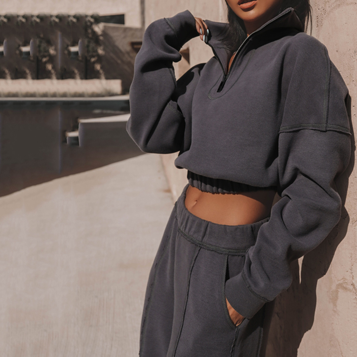 2025--Womens Fashion Sports Leisure Hoodie Set With 3D Sports Hoodie+ Jogger Sweatpants