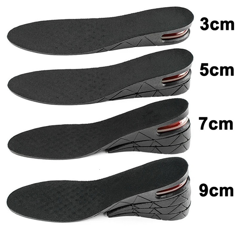 Height Increase Insoles Air Shoe Cushion Lift Insert Men Women 39cm Invisible Variable Insole Adjustable Cut Taller Support Pad 240321