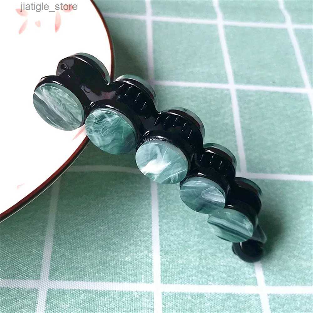 Hair Clips Marble Grain Hair Claw Clips Banana Clip High Ponytail Holder Non-slip Hairpin Hair Accessories for Women Y240329 - view 6