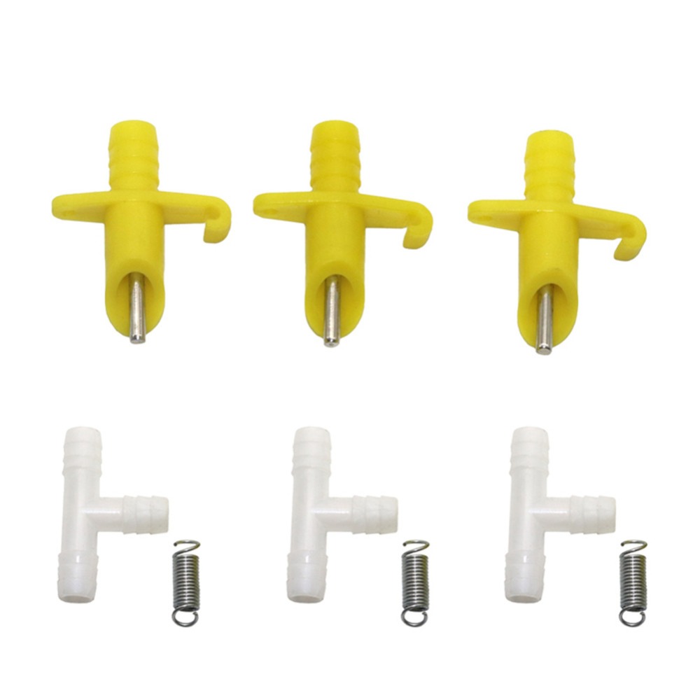 100 Sets Rabbit Drinking Automatic Nipple Water Rabbit Mouse Nipple Water Drinker Rodent Water Feeder For Poultry Farm Animal