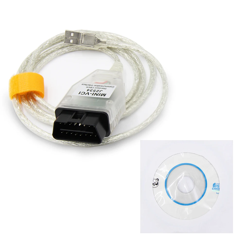 V18.00.008 For Toyota MINI VCI J2534 With 2025 FTDI FT232RQ OBD OBD2 Car Diagnostic Tool Auto Scanner Cable new TIS Techstream minivci