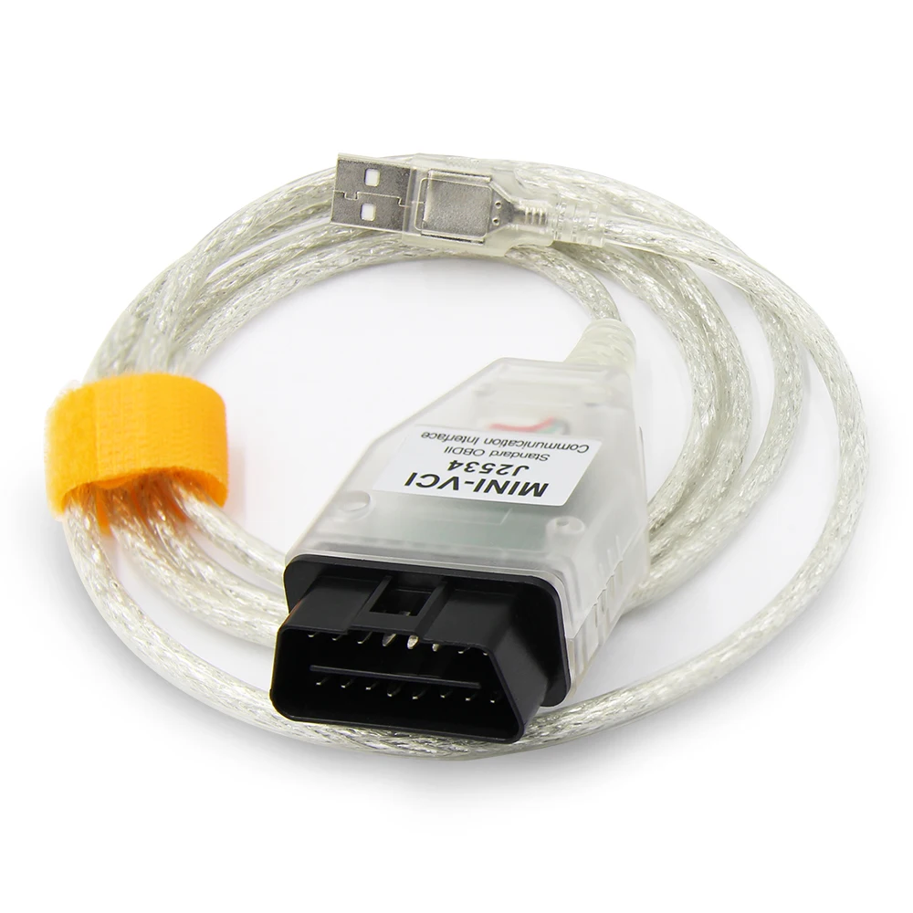 V18.00.008 For Toyota MINI VCI J2534 With 2025 FTDI FT232RQ OBD OBD2 Car Diagnostic Tool Auto Scanner Cable new TIS Techstream minivci