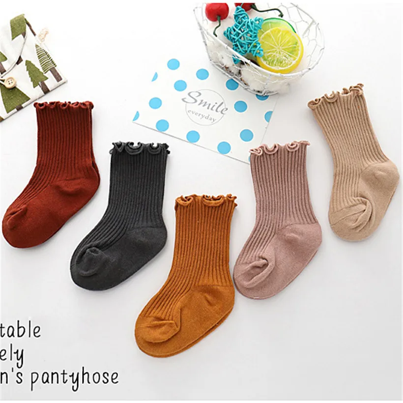 Soft Breathable Winter Socks Newborn new Baby Boy/Girls Ankle Socks Toddler Kids Knee High Stripe Socks Children 2025 Leg Warmers