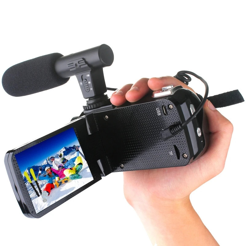 H052 Professional 24MP Camcorder Digital Video Camera Night Vision 3 Inch LCD Touch Screen 18x Digital Zoom Camera Recorder 240327