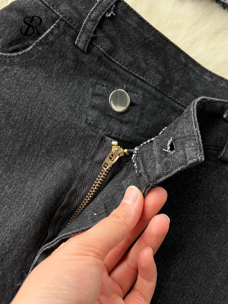 SINGREINY Streetwear Cool Y2K Sexy Denim Suit Strap Short Tank Top Split Bodycon Skirt Fashion sweet Two Pieces Sets 240315