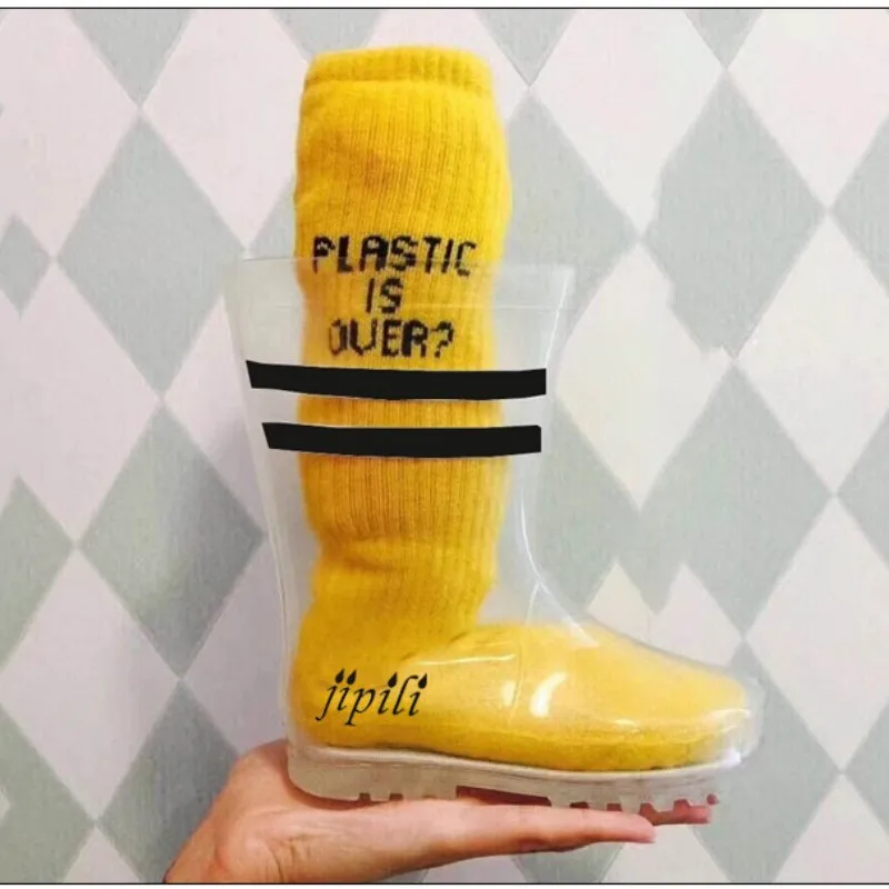 Kids Boy Girl Rain Boots Spring Baby 2025 new Girls Transparent rubber Rainboots Children Rubber Shoes Toddler Boys Jelly shoes