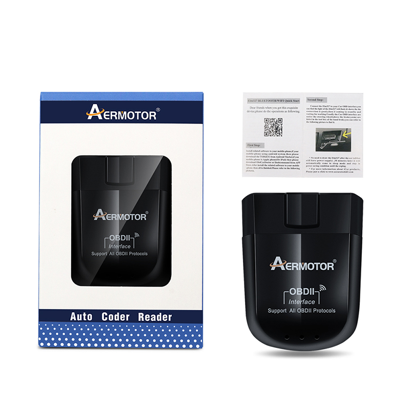 Original Viecar ELM327 Bluetooth V1.5 OBD2 Car Diagnostic Tool Viecar 4.0 AER ELM 327 WIFI 25K80 For IOS Android OBDII Scanner