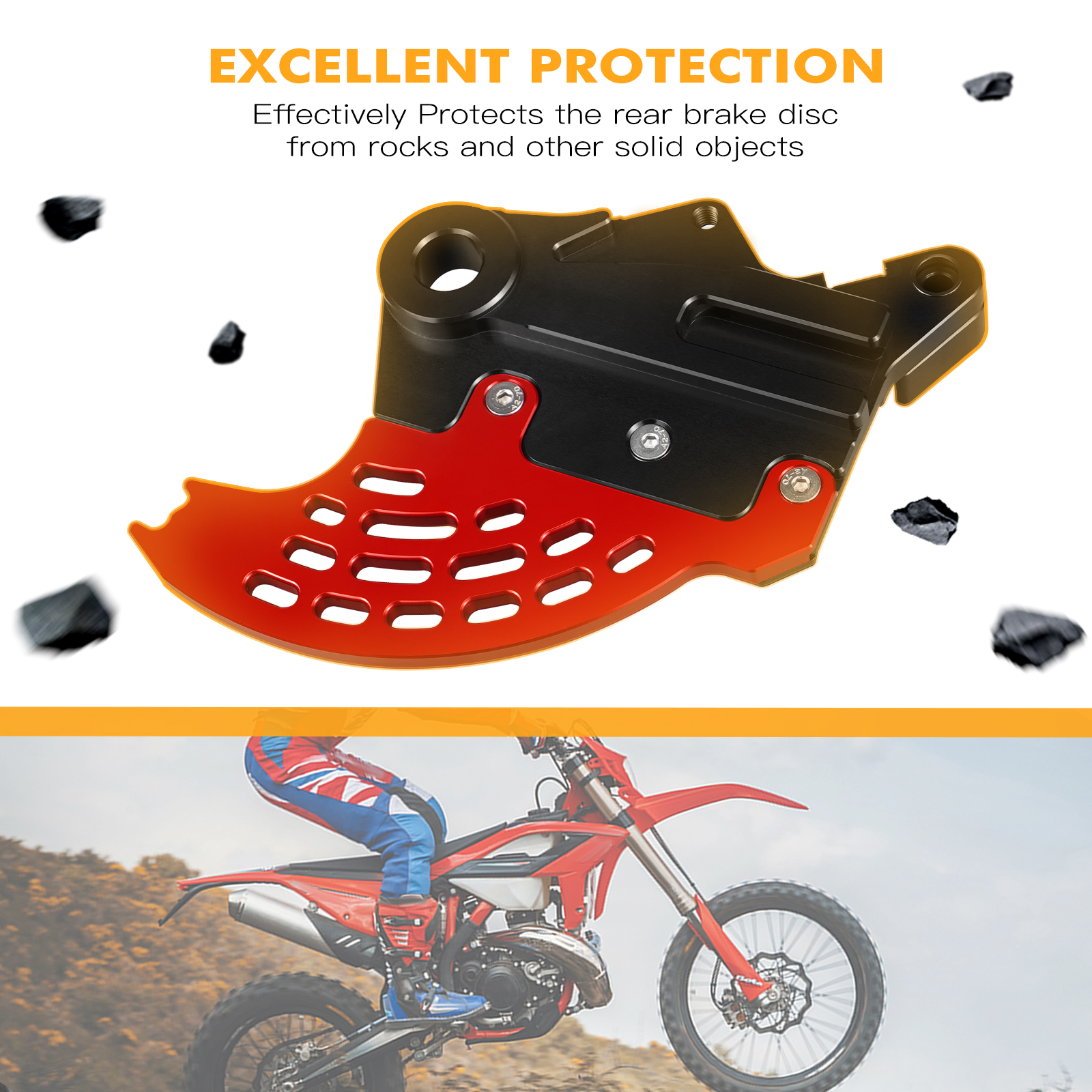 For Beta RR300 RR 125 200 250 300 350 390 430 480 Enduro Racing Xtrainer 2015-2024 RRS RS 4T 450 498 500 Rear Brake Disc Guard