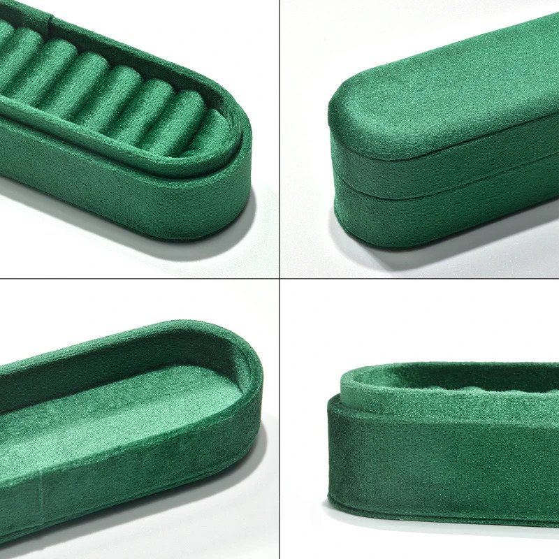 Velvet Ring Storage Box Earrings Tray Highend Display Tray Ring Earrings Jewelry Tray Wholesale 240315