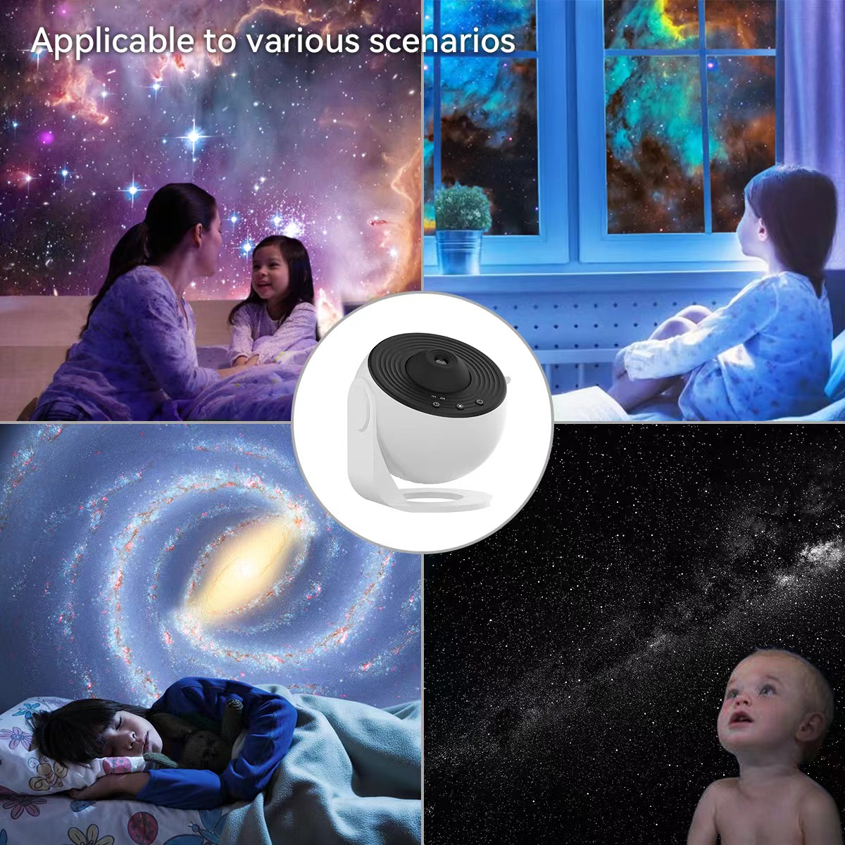 13 in 1 Starry LED Night Light Galaxy Projector Starry Sky Projector 360° Rotate Planetarium Night Lamp For Room Decorative Children Kids Gift
