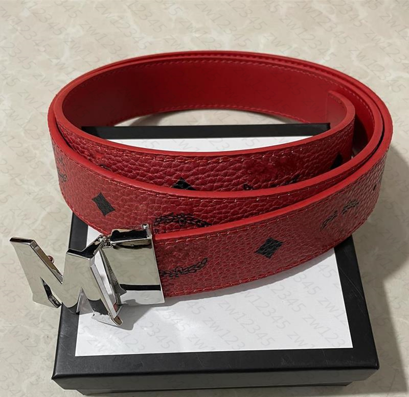 33mm Belt for Women Designer Men Men Luxury Leather for Women Brown monogram Damir Blue White Damir Geloma numbers