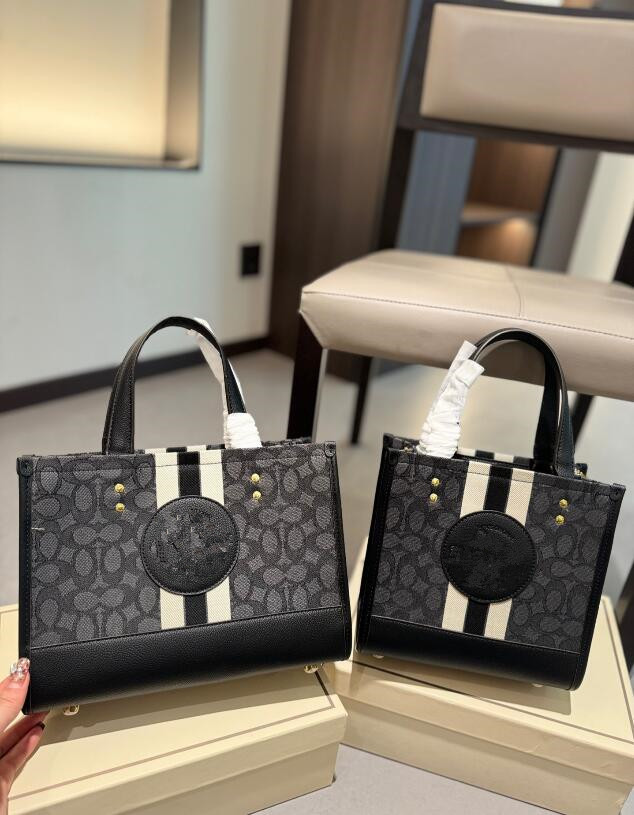 Luxury Designer area tote bag 2 size women's pu single shoulder diagonal plaid large capacity Tote bag A003
