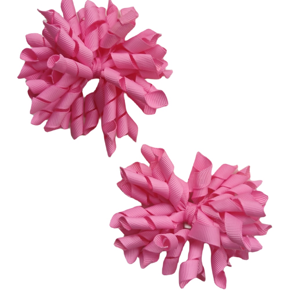 Girls Baby Korker Hair Bows Alligator Clips Elastic Hairband Curlers Ribbon 3" Corker Bobbles Kids Ponytail Holders Lady Bobbles Ties Kids Headba